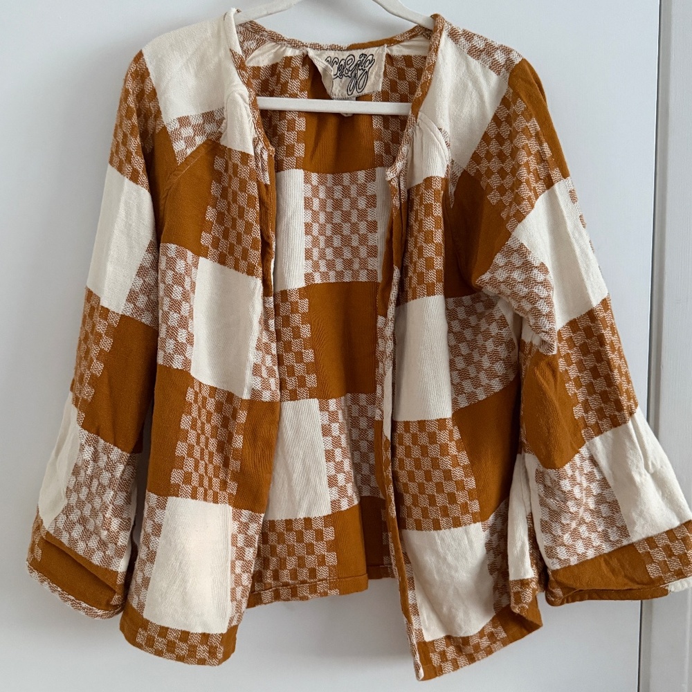Ace & Jig Chase Cardi in Clove textile